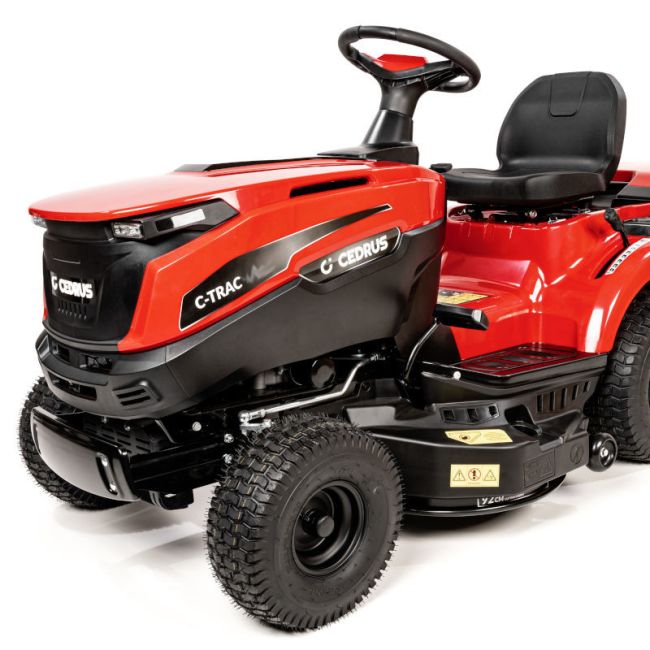 Przejdź do produktu Cedrus C-TRAC-86HC traktorek spalinowy 86cm napędzany silnikiem Loncin LC1P92F-1 solidna maszyna ogrodowa do regularnego koszenia
