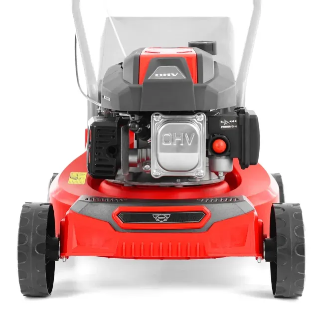 Przejdź do produktu Hecht 5408 kosiarka spalinowa bez napędu, szerokość 40,6 cm, silnik OHV 4-suwowy 79,8 cm3 1,75 KM, to dobry wybór dla osób, które szukają prostej w obsłudze, trwałej i łatwej do prowadzenia kosiarki