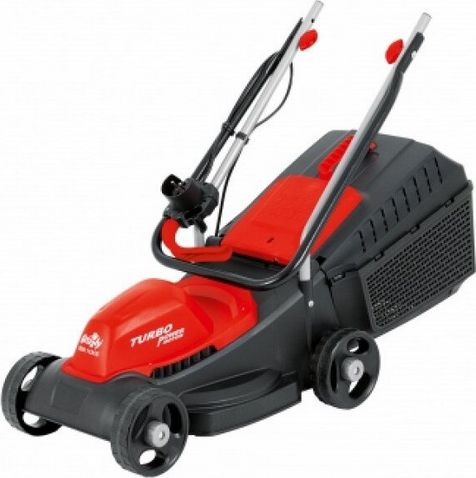 Przejdź do produktu Grizzly ERM 1332 kosiarka elektryczna z silnikiem Turbo-Power 1300W, szerokość 32 cm, urządzenie doskonale sprawdzi się podczas regularnego koszenia niewielkich i średnich ogrodów