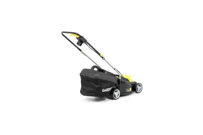Przejdź do produktu Gardyer M300 kosiarka elektryczna z silnikiem komutatorowym 1300W, szerokość 33 cm, z koszem 40 L, doskonale radzi sobie również w miejscach o ograniczonej przestrzeni i pomiędzy rabatami