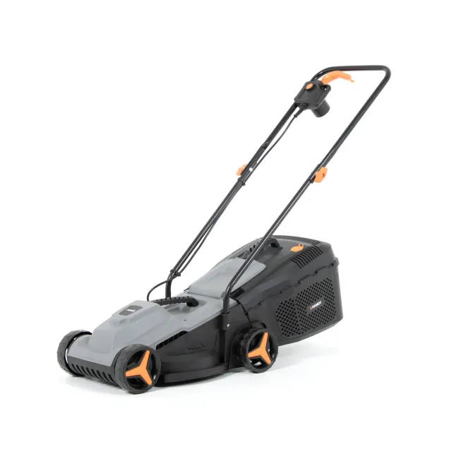 Przejdź do produktu Handy YK1002 kosiarka elektryczna z silnikiem 1000W, szerokość 31 cm, z koszem 25 L, urządzenie jest łatwe w prowadzeniu oraz wygodne podczas przechowywania