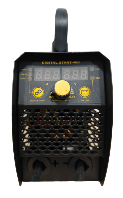 Przejdź do produktu Adler DIGITAL START-400 prostownik z funkcją rozruchu, elektroniczny, inwertorowy, doskonałe rozwiązanie dla warsztatów, serwisów samochodowych, gospodarstw rolnych oraz użytkowników prywatnych