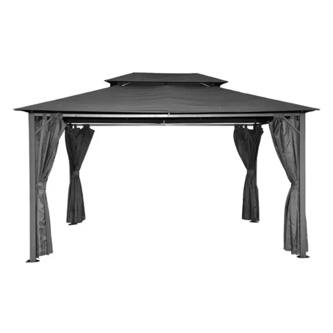 Przejdź do produktu Hecht GAZEBO pawilon ogrodowy 3x4 m, zadaszenie, przesuwne zasłony, namiot, pozwoli Ci stworzyć elegancką przestrzeń do relaksu, spotkań z rodziną i przyjaciółmi oraz organizacji letnich przyjęć na świeżym powietrzu
