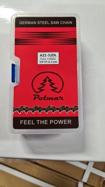 Przejdź do produktu Polmar AZ1-52 DL PROMO łańcuch tnący 3/8” LoPro x 1.3 mm PEŁNE DŁUTO, 52 ogniwa, dla osób, które oczekują sprawnego cięcia i chcą zastąpić zużyty łańcuch odpowiednio dobranym elementem eksploatacyjnym