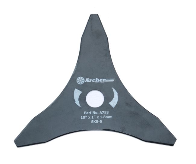 Przejdź do produktu Archer A750 tarcza tnąca, 3 zęby, 300 x 3,0 mm, trójząb do kos spalinowych, praktyczne rozwiązanie do prac związanych z koszeniem i oczyszczaniem terenu