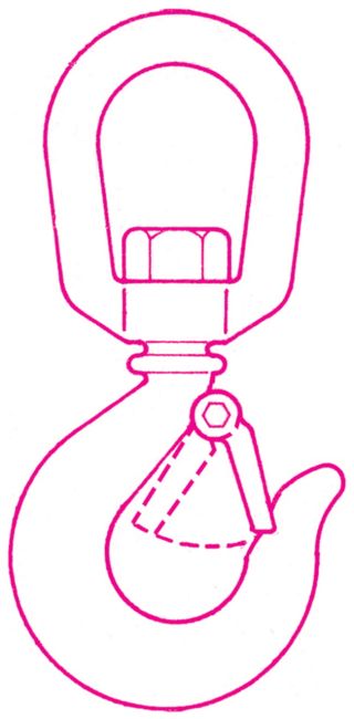 Przejdź do produktu Hak obrotowy ze stali stopowej 8063 do 800kg Beta 00080630008