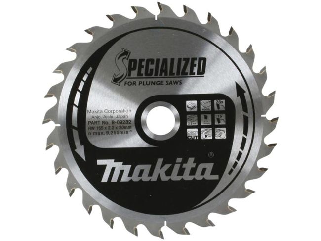 Przejdź do produktu TARCZA TNĄCA DO PRZECINAREK MAKITA 165mm K2,4  Z56