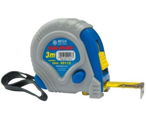 Przejdź do produktu Miara zwijana 5m19mm 3stopery Mega 20115