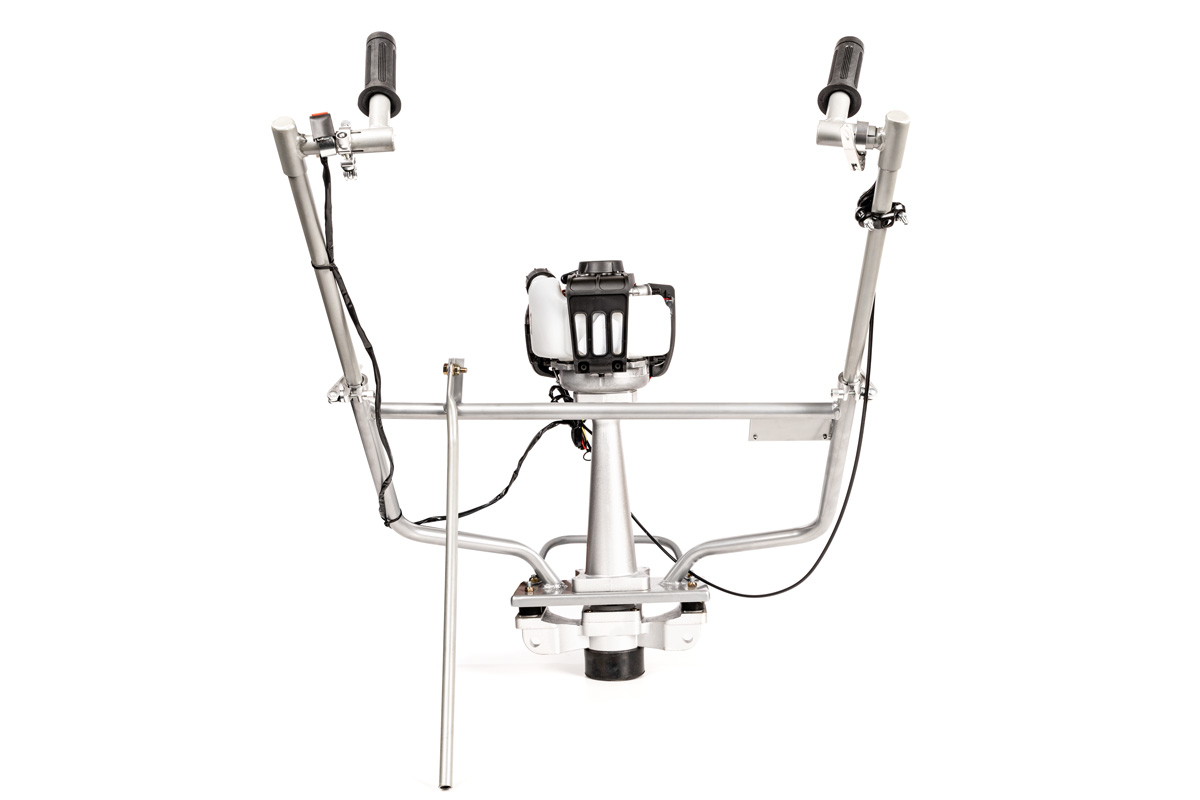 Dwa uchwyty sterujące na ramie listwy wibracyjnej Cedrus CEDLW01-2