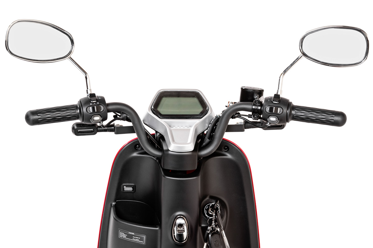 Kierownica z lusterkami i wyświetlaczem LCD skutera elektrycznego Cedrus C-GO-5R-MB5